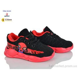 Фотография Кроссовки детские модные Весна/осень AC908-2 black-red (6 пар р.26-31) "Clibee-Doremi" недорого оптом от прямого поставщика