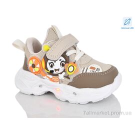Фотография Кроссовки детские модные Весна/осень C133-7 LED (8 пар р.21-26) "Lilin" недорого оптом от прямого поставщика