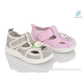 Фотография Тапки детские домашние Лето C56-5-7 mix LED (8 пар р.21-26) "Lilin" недорого оптом от прямого поставщика