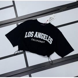 Фотография Топик детский на девочку 522 black р.128-152 "Kosmy" недорого оптом от прямого поставщика