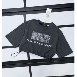 Фотография Топик детский на девочку 522 d.grey р.128-152 "Kosmy" недорого оптом от прямого поставщика