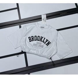 Фотография Топик детский на девочку 522 white-white р.128-152 "Kosmy" недорого оптом от прямого поставщика