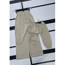 Фотография Костюм детский на девочку 603 beige р.128-152 "Kosmy" недорого оптом от прямого поставщика