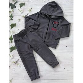 Костюм дитячий спортивний на дівчинку 1011 d.grey р.98-116 "Marimaks" недорого оптом від прямого постачальника