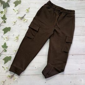 Фотография Штаны детские спортивные на мальчика 1070 brown р.122-140 "Marimaks" недорого оптом от прямого поставщика