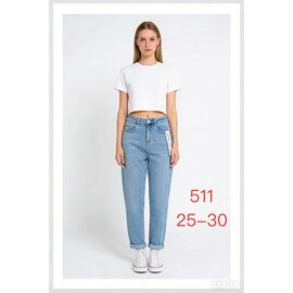 Джинси жіночі 511 l.blue р.25-30 "NewJeans" недорого оптом від прямого постачальника