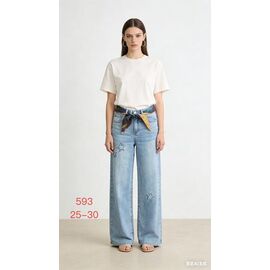 Джинси жіночі 593 l.blue р.25-30 "NewJeans" недорого оптом від прямого постачальника