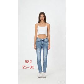 Джинси жіночі 582 l.blue р.25-30 "NewJeans" недорого оптом від прямого постачальника