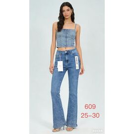 Джинси жіночі 609 l.blue р.25-30 "NewJeans" недорого оптом від прямого постачальника