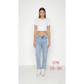 Фотография Джинсы женские 576 l.blue р.25-30 "NewJeans" недорого оптом от прямого поставщика