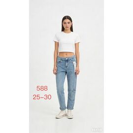 Фотография Джинсы женские 588 l.blue р.25-30 "NewJeans" недорого оптом от прямого поставщика