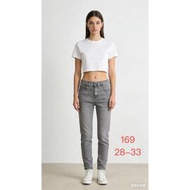 Фотография Джинсы женские 169 l.grey р.28-33 "NewJeans" недорого оптом от прямого поставщика
