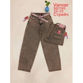 Фотография Джинсы женские B82185 brown р.28-33 "Vanver" недорого оптом от прямого поставщика