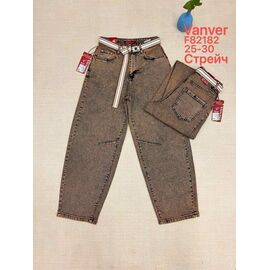 Фотография Джинсы женские F82182 brown р.25-30 "Vanver" недорого оптом от прямого поставщика