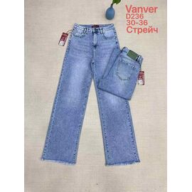 Фотография Джинсы женские D236 l.blue р.30-36 "Vanver" недорого оптом от прямого поставщика
