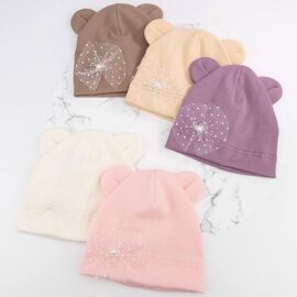 Фотография Шапка детская на девочку CN2588 mix р.42-44 "SELFI" недорого оптом от прямого поставщика