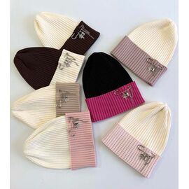 Фотография Шапка детская на девочку CN2606 mix р.1-5 "SELFI" недорого оптом от прямого поставщика