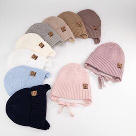 Фотография Шапка детская унисекс CN2656 mix р.34-36 "SELFI" недорого оптом от прямого поставщика