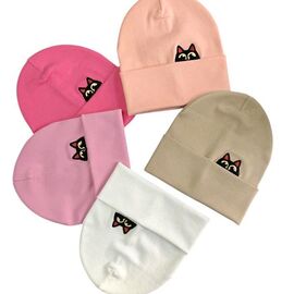 Фотография Шапка детская на девочку CN2696 mix р.52-54 "SELFI" недорого оптом от прямого поставщика