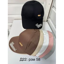 Фотография Кепка женская летняя D22-0 mix р.58 "WHITE" недорого оптом от прямого поставщика