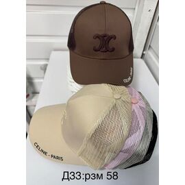 Фотография Кепка женская летняя D33 mix р.58 "WHITE" недорого оптом от прямого поставщика