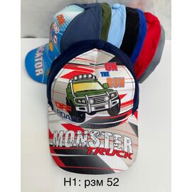 Фотография Кепка детская летняя на мальчика H1 mix р.52 "WHITE" недорого оптом от прямого поставщика