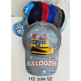 Фотография Кепка детская летняя на мальчика H3 mix р.52 "WHITE" недорого оптом от прямого поставщика