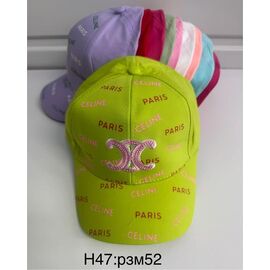 Фотография Кепка детская летняя на девочку H47 mix р.52 "WHITE" недорого оптом от прямого поставщика