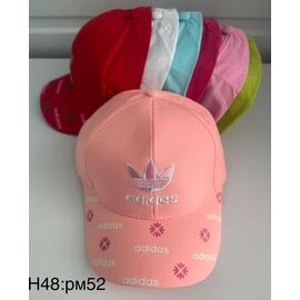 Фотография Кепка детская летняя на девочку H48 mix р.52 "WHITE" недорого оптом от прямого поставщика