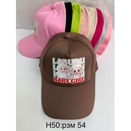 Фотография Кепка детская летняя на девочку H50-0 mix р.54 "WHITE" недорого оптом от прямого поставщика