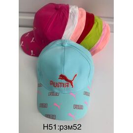 Фотография Кепка детская летняя на девочку H51-0 mix р.52 "WHITE" недорого оптом от прямого поставщика