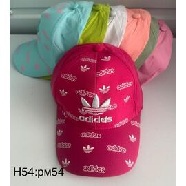 Фотография Кепка детская летняя на девочку H54 mix р.54 "WHITE" недорого оптом от прямого поставщика