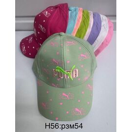 Фотография Кепка детская летняя на девочку H56 mix р.54 "WHITE" недорого оптом от прямого поставщика