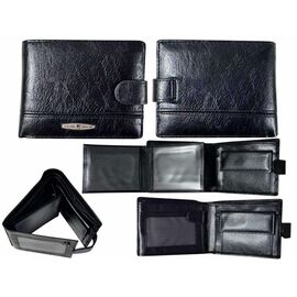 Фотография Кошелёк мужской 11-V538-3 black р.12.5*10*3 "Trendshop" недорого оптом от прямого поставщика
