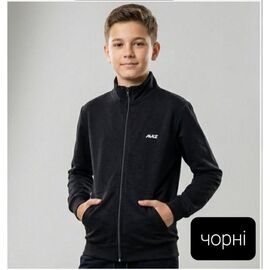 Фотография Кофта детская спортивная на мальчика 72-3 black р.152-176 "iBamBino" недорого оптом от прямого поставщика