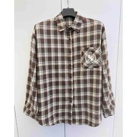 Сорочка жіноча 937 brown р.44-48 "X-Ray" недорого оптом від прямого постачальника