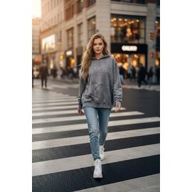 Худі жіноче XR743 grey р.S-L "X-Ray" недорого оптом від прямого постачальника