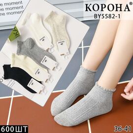 Фотография Носки женские KH5582-1 mix р.36-41 "sss Annet" недорого оптом от прямого поставщика