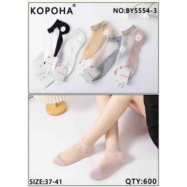 Фотография Носки женские летние KH5554-3 mix р.37-41 "sss Annet" недорого оптом от прямого поставщика