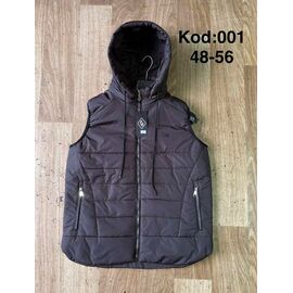 Фотография Жилетка женская 001 brown р.48-56 "Ayden" недорого оптом от прямого поставщика