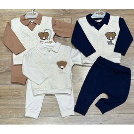 Костюм дитячий на хлопчика BB29 brown р.0.3-0.9 "BURATINO" недорого оптом від прямого постачальника