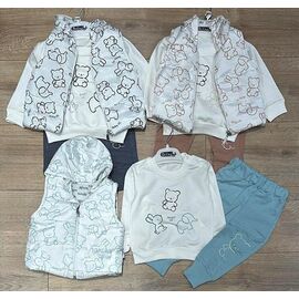 Фотография Костюм детский на мальчика BB61 grey р.0.6-1.3 "BURATINO" недорого оптом от прямого поставщика