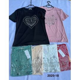 Фотография Футболка женская 2025-18 mix р.44-48 "WELL" недорого оптом от прямого поставщика