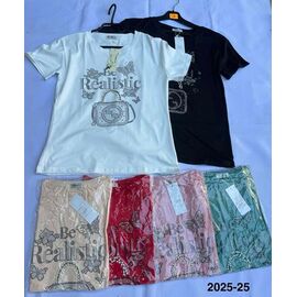 Фотография Футболка женская 2025-25 mix р.44-48 "WELL" недорого оптом от прямого поставщика