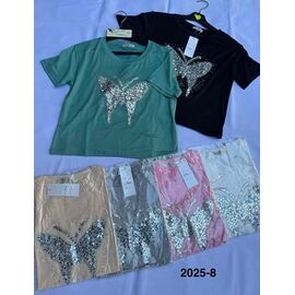 Фотография Футболка женская 2025-8 mix р.44-48 "WELL" недорого оптом от прямого поставщика