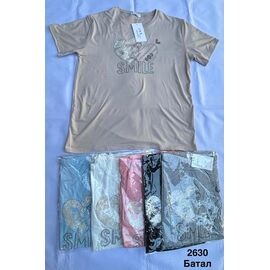 Фотография Футболка женская 2630 mix р.50-58 "WELL" недорого оптом от прямого поставщика