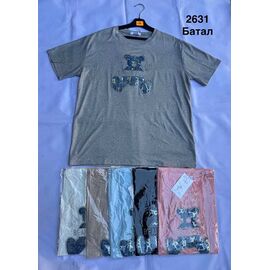 Фотография Футболка женская 2631 mix р.50-58 "WELL" недорого оптом от прямого поставщика