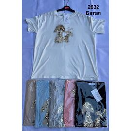 Фотография Футболка женская 2632 mix р.50-58 "WELL" недорого оптом от прямого поставщика