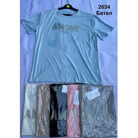 Фотография Футболка женская 2634 mix р.50-58 "WELL" недорого оптом от прямого поставщика