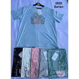 Фотография Футболка женская 2635 mix р.50-58 "WELL" недорого оптом от прямого поставщика